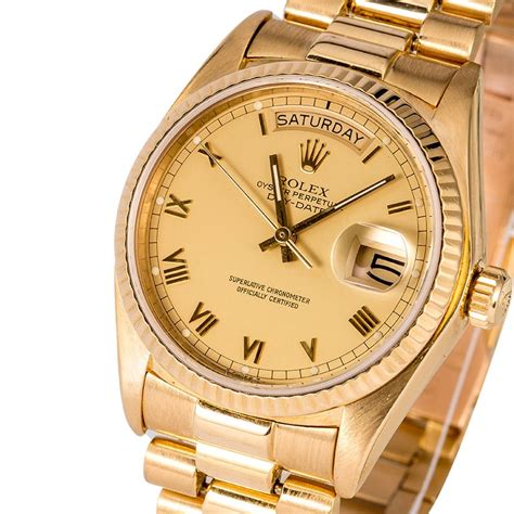 18038 rolex president roman dial.